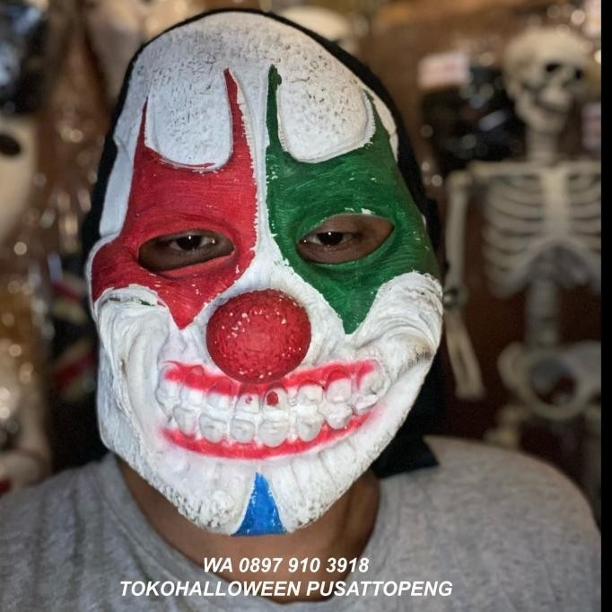 topeng karet latex halloween kuntilanak