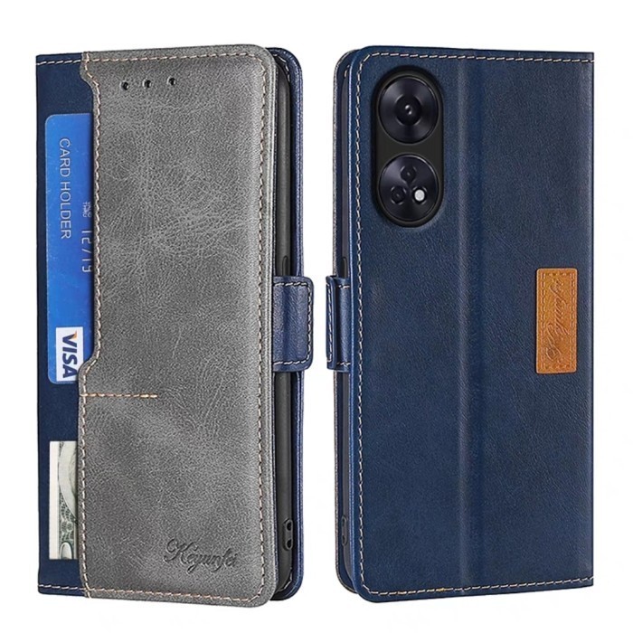 Case OPPO RENO 8 T 4G flip magnet dompet kulit lucky cover keyunfei