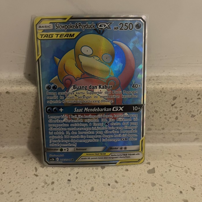 [GKV] slowpoke psyduck gx sr pokemon tcg indonesia