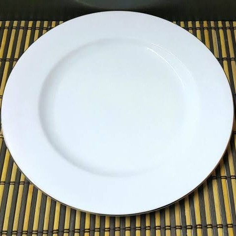 Piring Keramik Porselen Putih Polos Tebal Awet Kuat Premium Kopin 6" Piring Kecil Saji Makanan Sayur