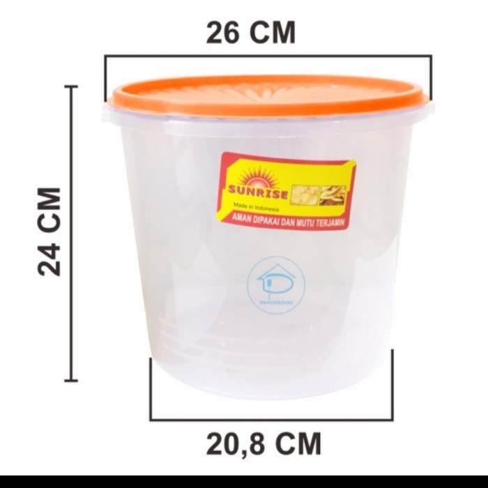 Toples Kerupuk 10 Liter Toples Makanan Kue Snack Kerupuk Peyek Gorengan Cemilan Biskuit Permen Tople