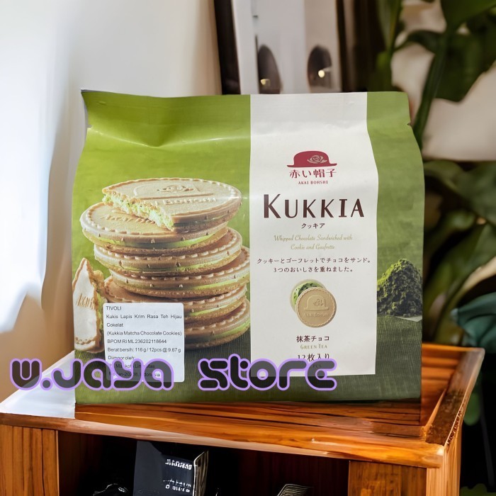 

Tivoli Kukkia Lk Chocolate Cookies Matcha 12 Pc 116G