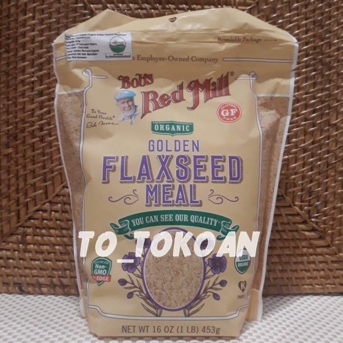 

Bob'S Bobs Red Ll Organic Golden Flaxseed MealTepung Flaxseed 453Gr