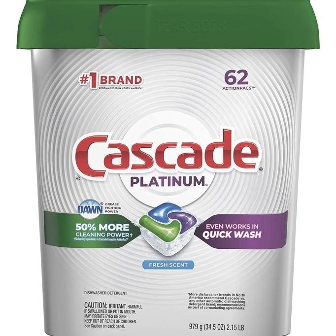 Cascade Platinum Dishwasher Pods Actionpacs Dishwasher Detergent __Oasis