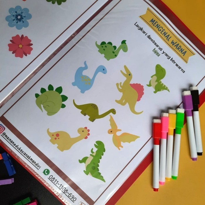 

AKTIVITAS PERTAMAKU WORKSHEET ANAK PRA TK PAUD 2 3 4 5 tahun WipeClean