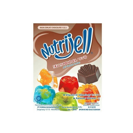 

Nutrijel cokelat sachet 20 gram x 12 SACHET JUAL PER BOX K01