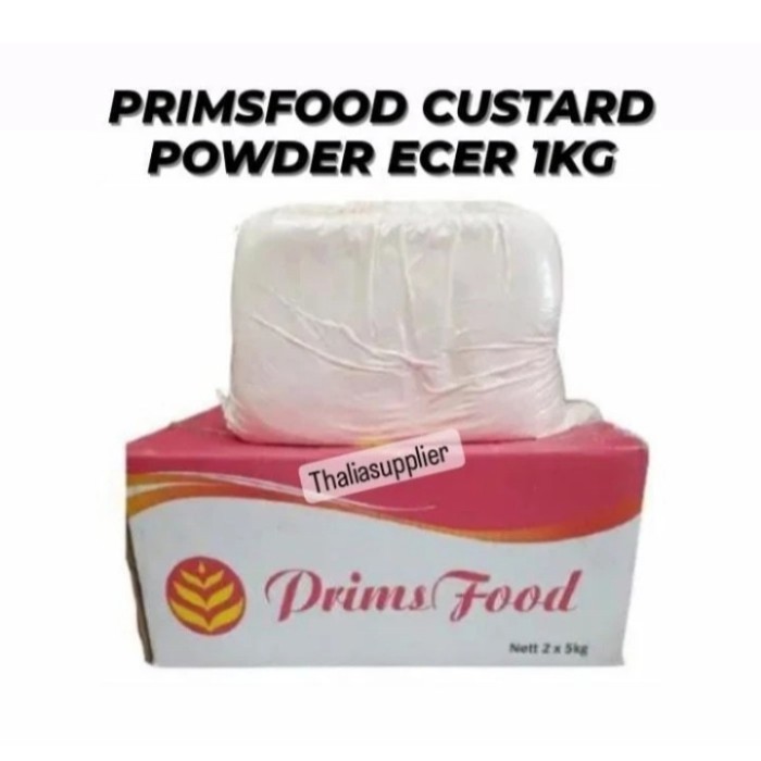 

PRIMSFOOD CUSTARD POWDER ECER 1KG COCOK U/ VLA PUDING & ISIAN SOES DLL K01