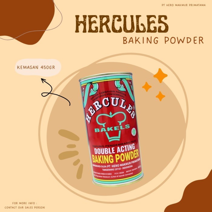 

Hercules Baking Powder 450gr K01