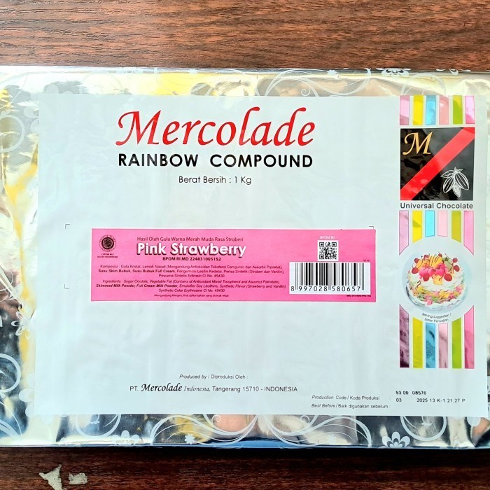 

Mercolade Cokelat Batang Rainbow Warna-Warni 1kg/Chocolate Rainbow 1kg K01