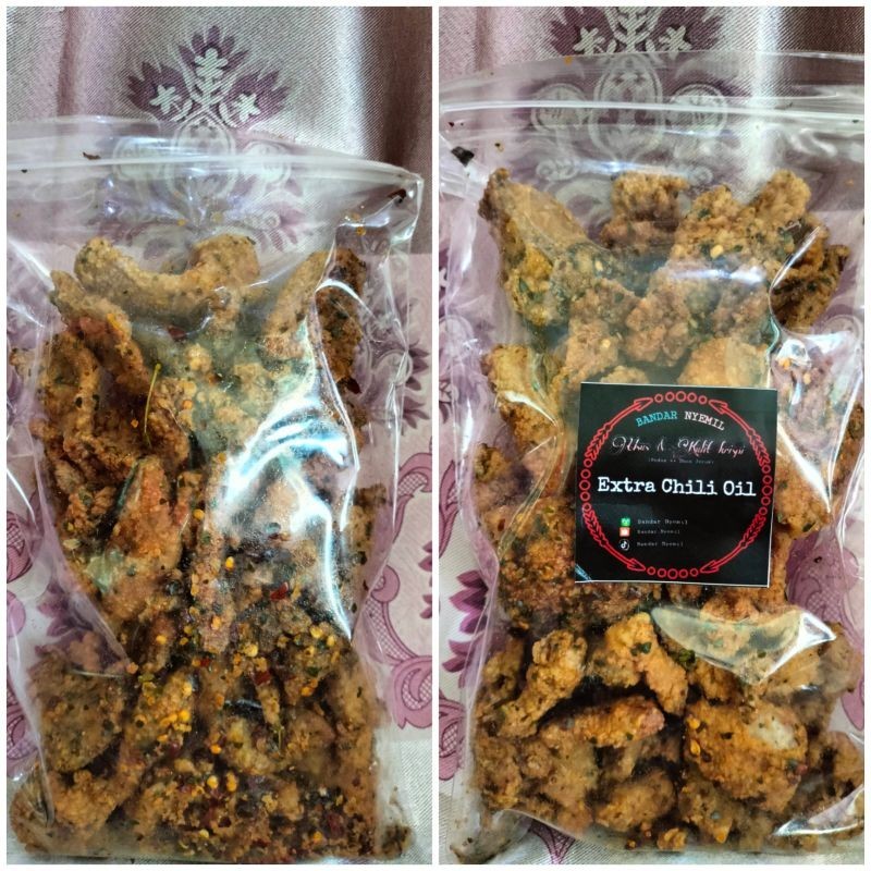 

Kulit krispi pedas++ daun jeruk