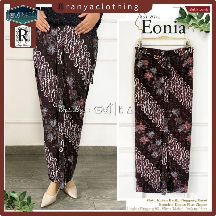 Terbaru Rok Wiru Span Jarik Motif Batik Solo Sidomukti Chakrapani, K01