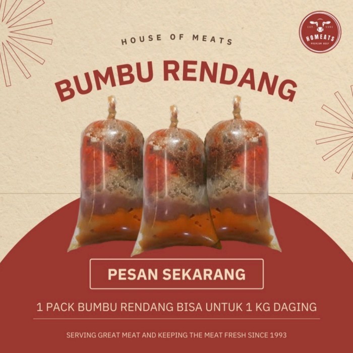 

Bumbu Giling Rendang Padang Untuk 1 Kg Daging