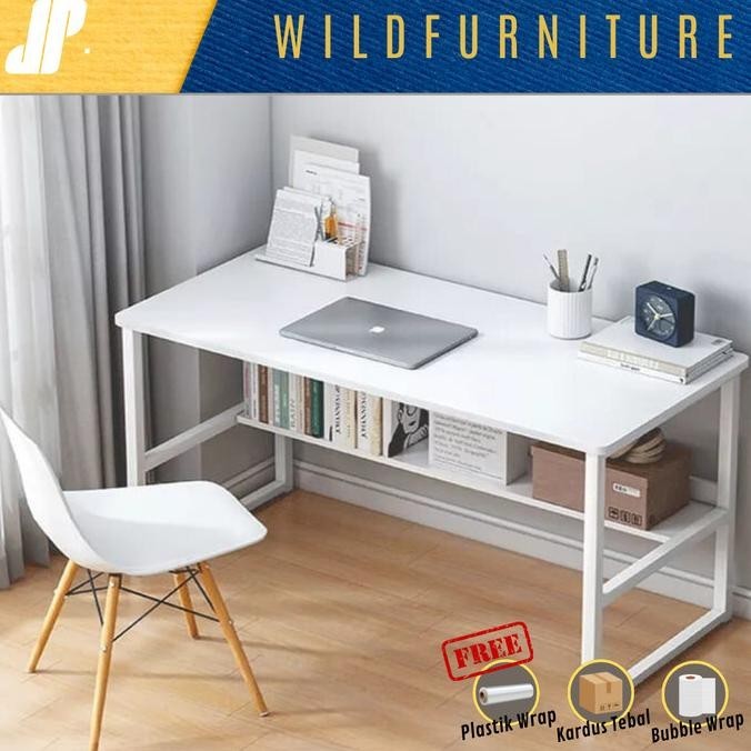 Meja Susun Kerja Komputer 80x40 120x45 Meja Belajar Komputer Aesthetic