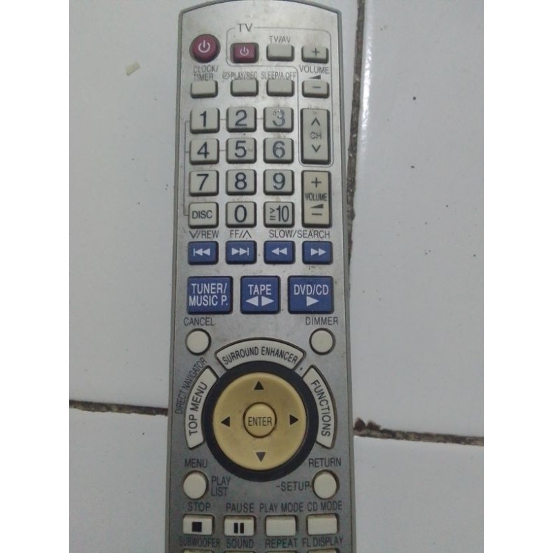 remote compo audio panasonic