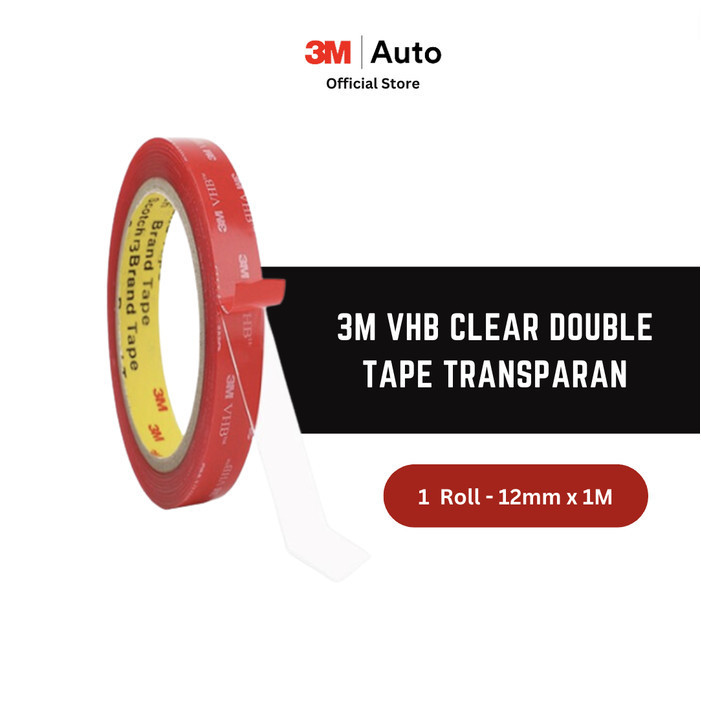 

3M VHB CLEAR DOUBLE TAPE TRANSPARAN PEREKAT DUA SISI BENING WATERPROOF