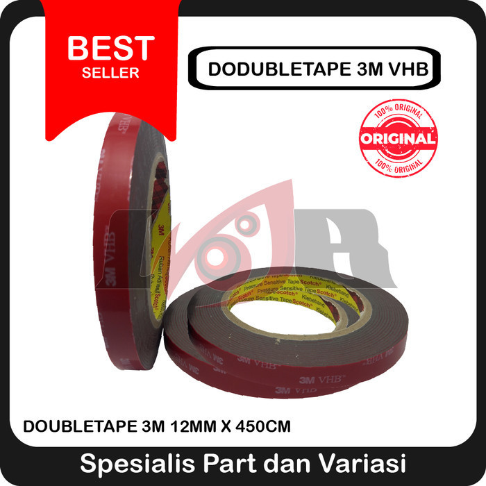 

DOUBLE TAPE 3M VHB 4900 SIZE 12MM 450CM LEM DOBEL PEREKAT AUTOMOTIVE