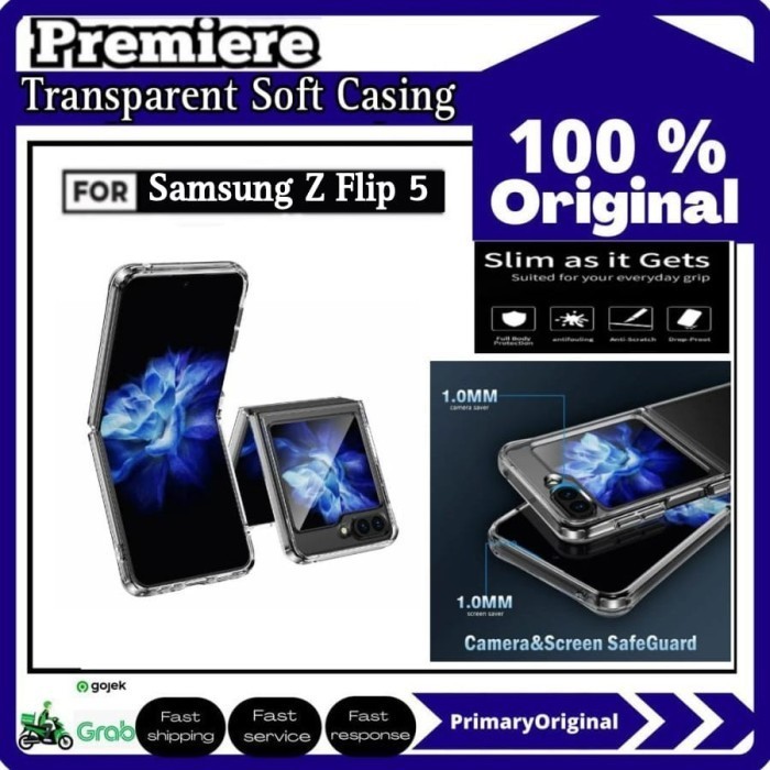 Case Samsung Galaxy Z Flip 5 Flip5 Transparent Soft Casing
