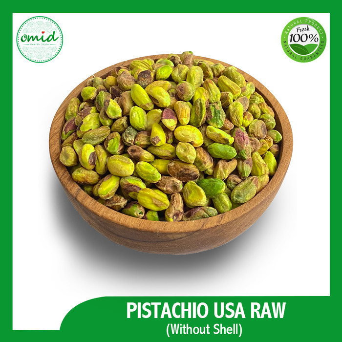 

250Gr Pistachio Raw Without Shell + Skinless Usa - Unsalted