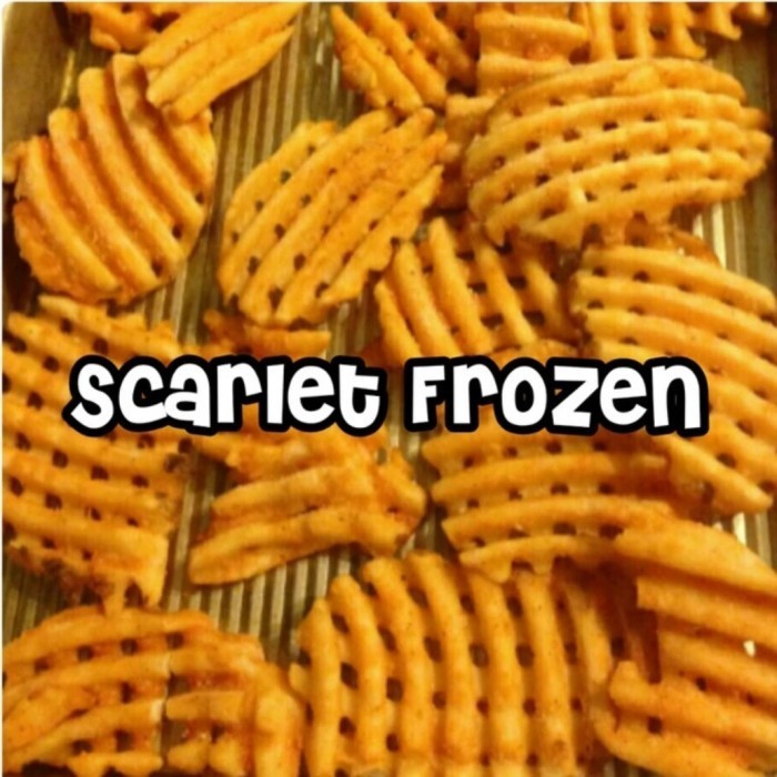 Mccain Waffle Fries Criss Cut French Fries Kentang Goreng Waffle 2 Kg