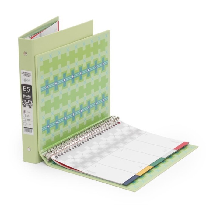 

Bantex Binder B5 Multiring Batik Pastel Series 1336 Loose Leaf Ring