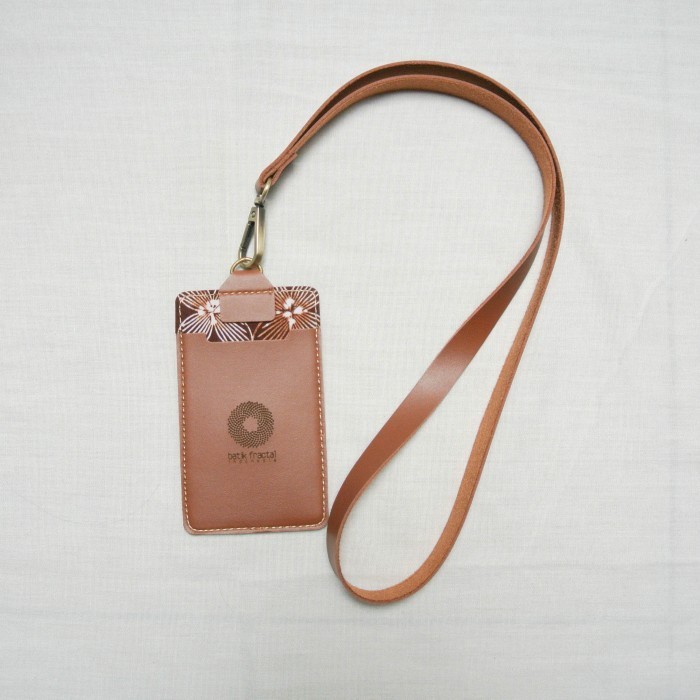 

Batik Fractal Lanyard Batik Motif Brown Kawung