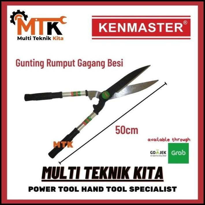 GUNTING RUMPUT GAGANG BESI KENMASTER ALAT BERKEBUN GUNTING RUMPUT