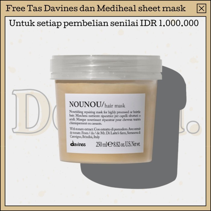 Davines - Nounou Hairmask Hair Mask 250Ml Nou Nou