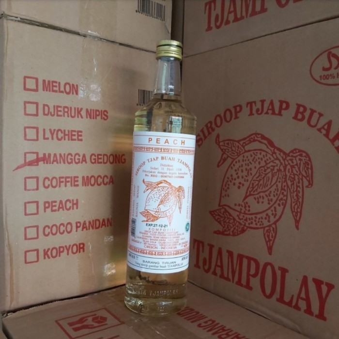 

Sirup Tjampolay Rasa Peach 1 Crtn