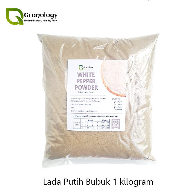 

Lada Putih Bubuk / White Pepper Powder (1 Kilogram) By Granology