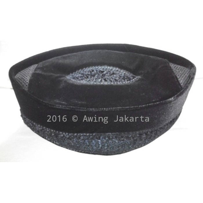 Peci Awing Kharisma Motif Kembang Hitam