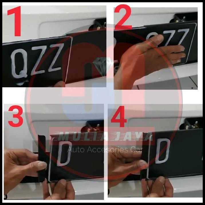 TATAKAN/DUDUKAN PLAT NO MOBIL AGYA
