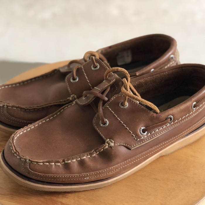 NAUTICA BOAT LEATHER SHOES US 8.5 FIT 43 NOT TIMBERLAND SEBAGO SPERRY