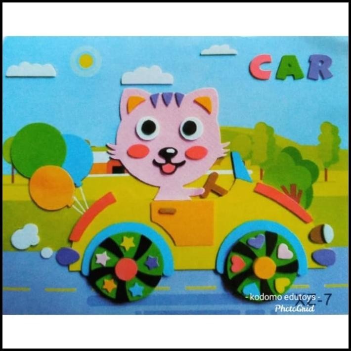 

TERMURAH DIY STIKER 3D EVA PRAKARYA ANAK CAR !