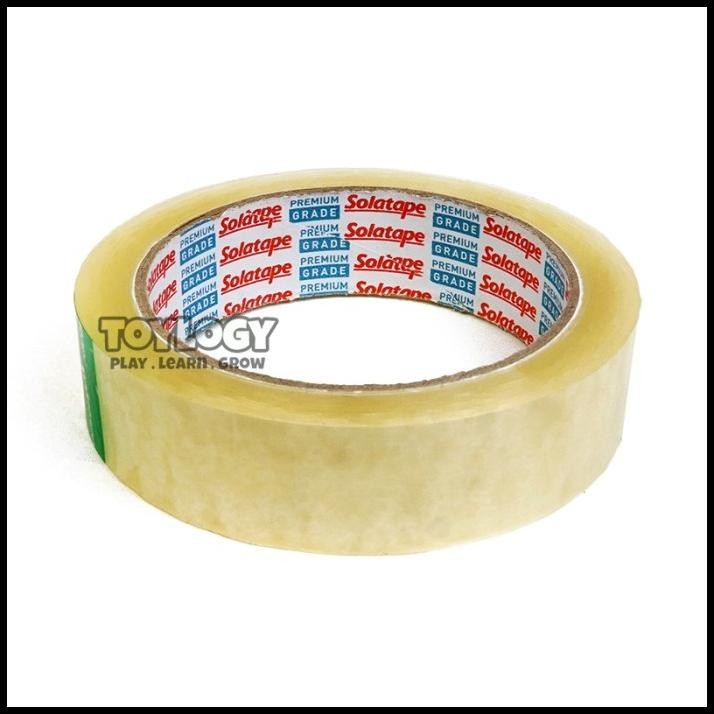 

HOT DEAL SELOTIP ISOLASI LAKBAN BENING OPP TAPE CLEAR SOLATAPE EKO 24 MM X 72 Y !!!!!!!