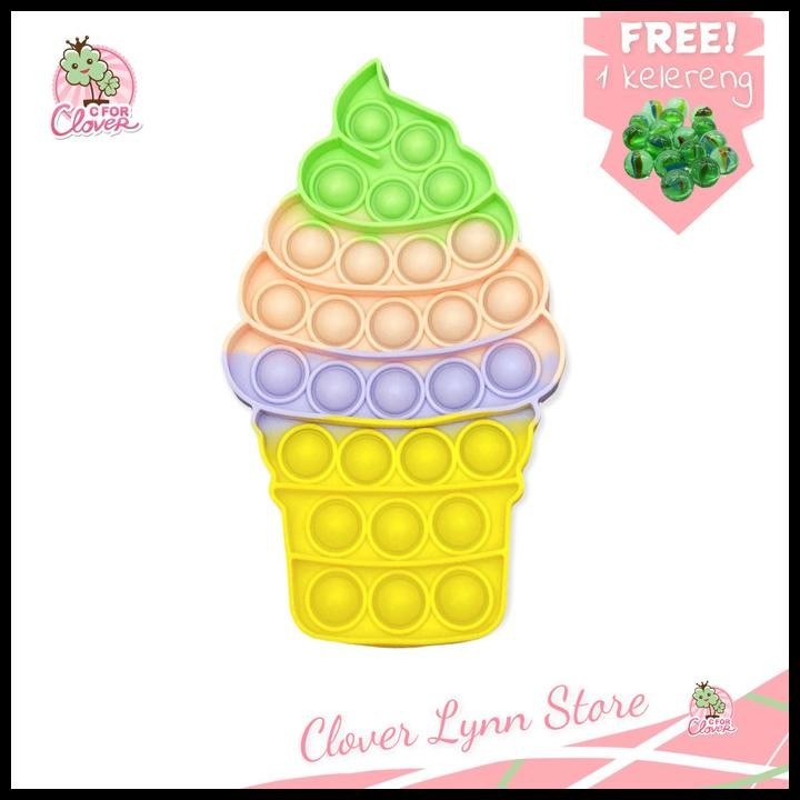 

BEST DEAL POP IT NEW PASTEL ICE CREAM CONE ES KRIM POPIT RAINBOW MURAH TIKTOK