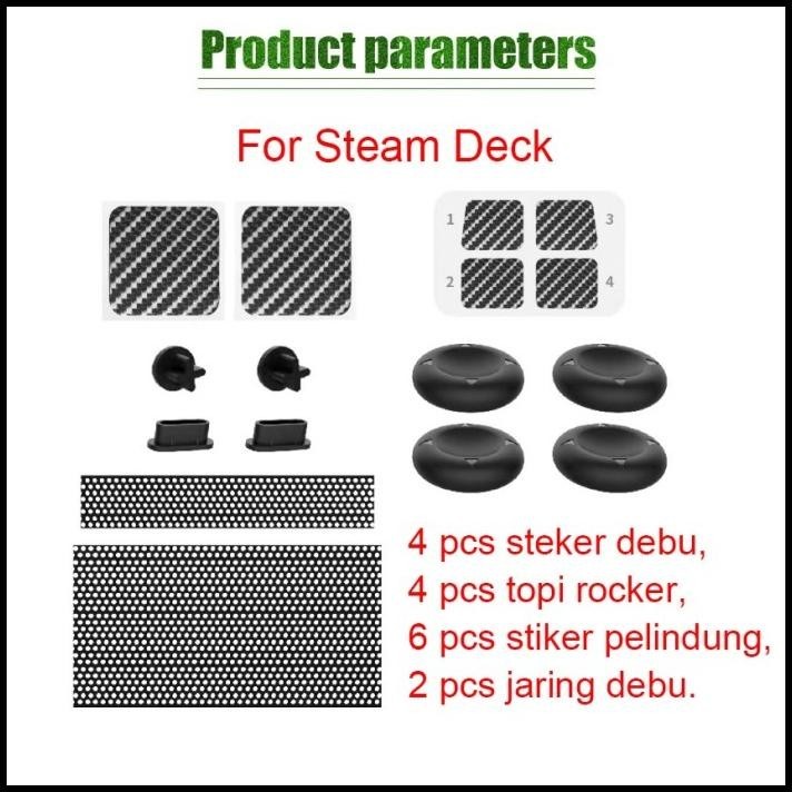 

BEST DEAL STIKER STEAM DECK DUST DIRT PROTECTOR WITH ANALOG CAP - STICKER !!!!