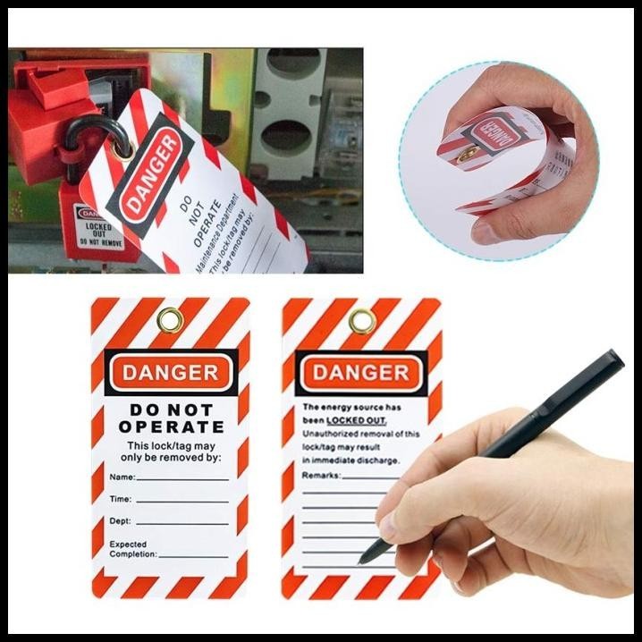 

TERMURAH TAG OUT LOTO OSHA PVC INDOPOSTER DANGER DO NOT OPERATE !!