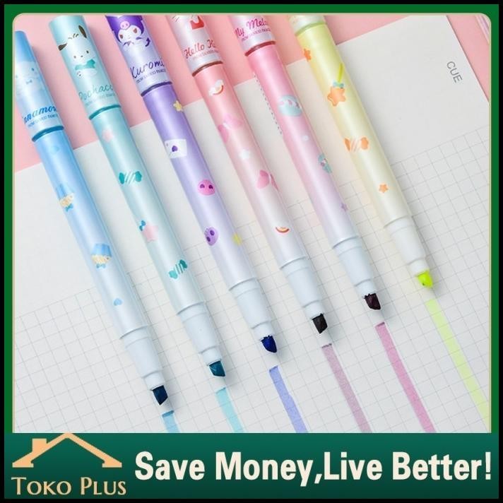 

BEST DEAL 6PCS SANRIO MYMELODY KUROMI STABILO SET HIGHLITER PENANDA PEWARNA LUCU