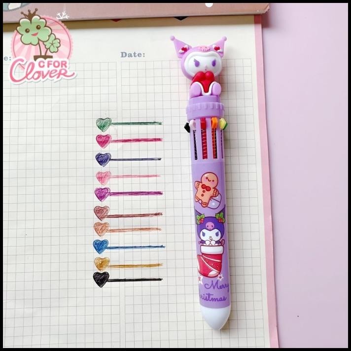 

TERMURAH PULPEN 10 IN 1 CUTE CHARACTERS CHRISTMAS EDITION BOLPEN PENA PEN NATAL
