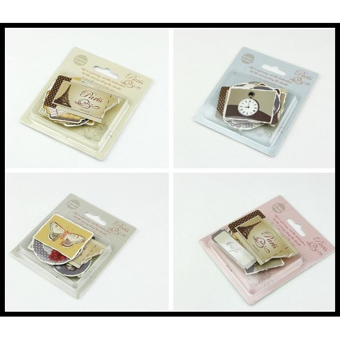 

DISKON STIKER VINTAGE STICKERS PARIS OLD FASHION MIX 12-309