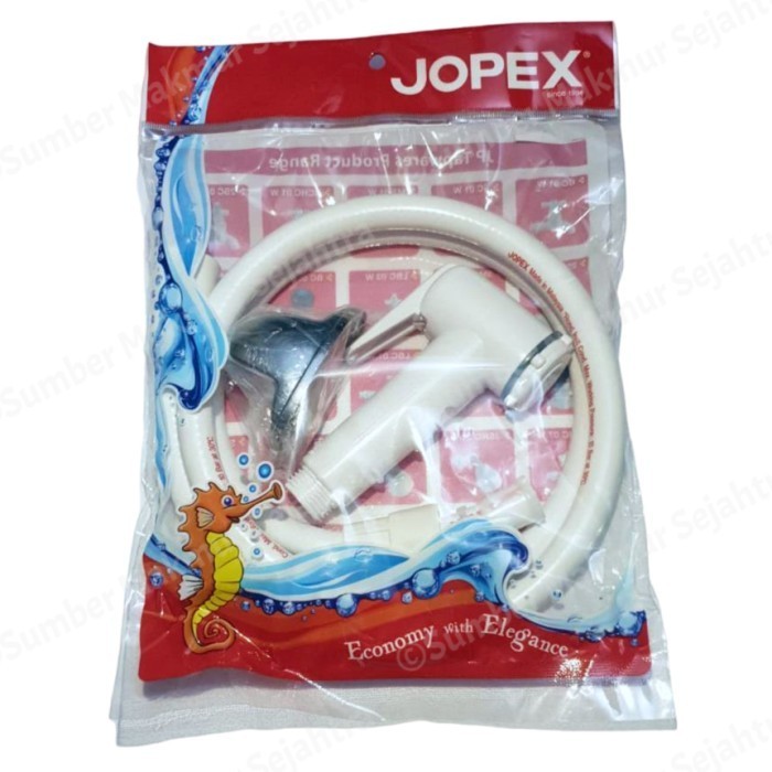 JOPEX SEMPROTAN TOILET / BIDET + SELANG FLEXIBLE PVC 1/2" - BDC 02 W