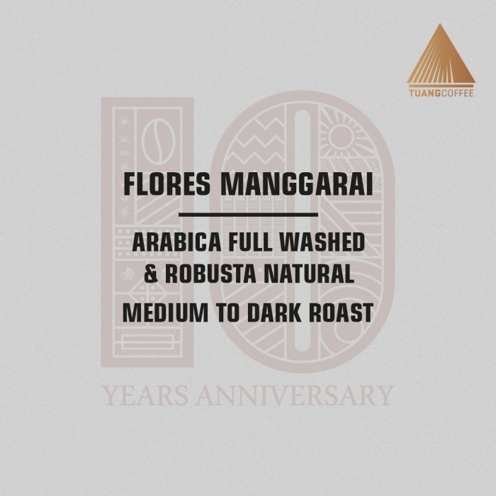 

Roasted Bean Primo Blend Tuang Coffee (Arabica Dan Robusta) 250Gr