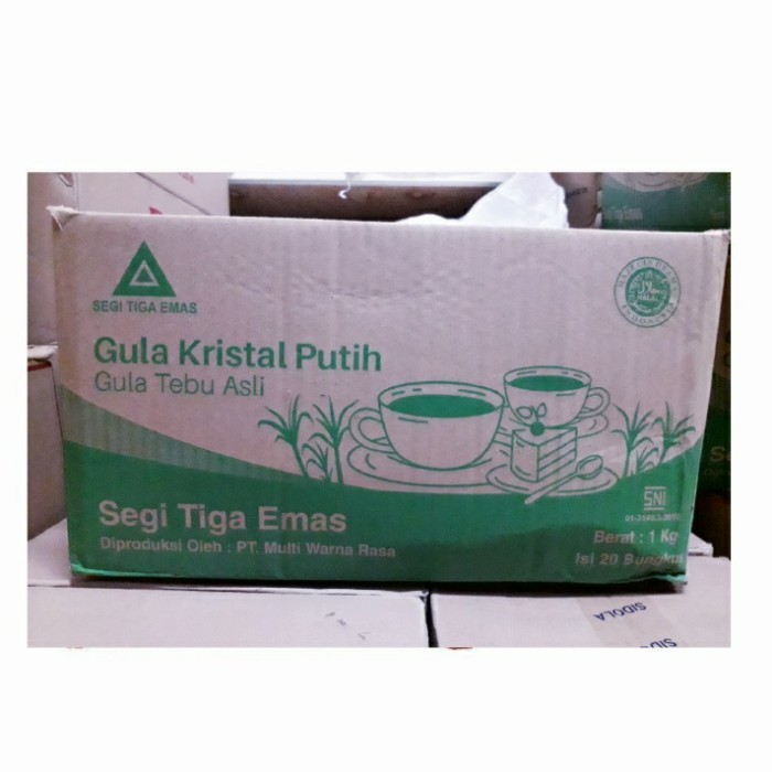 

Gula Pasir Segitiga Emas Perdus 1Kg X 20Pcs - Adelineez