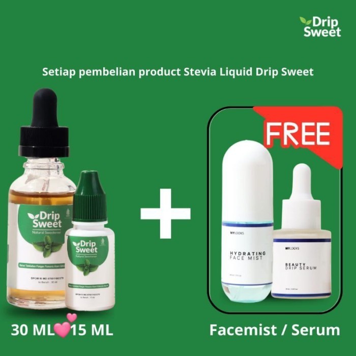 

Dripsweet 30Ml + 15Ml, Gula Stevia - Adelineez