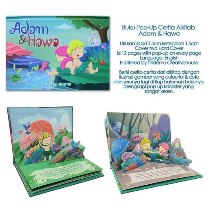 Buku Pop-Up Cerita Alkitab Adam & Hawa MRS03