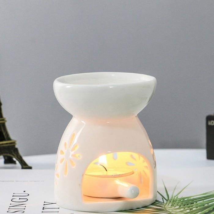 TEMPAT PARFUM LILIN PEMBAKAR AROMA TERAPI AROMA LAMPU MINYAK ESSENTIAL