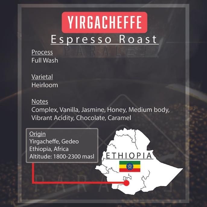 

Yirgacheffe Ethiopia Single Origin Arabica 200G Biji Kopi Coffee Beans