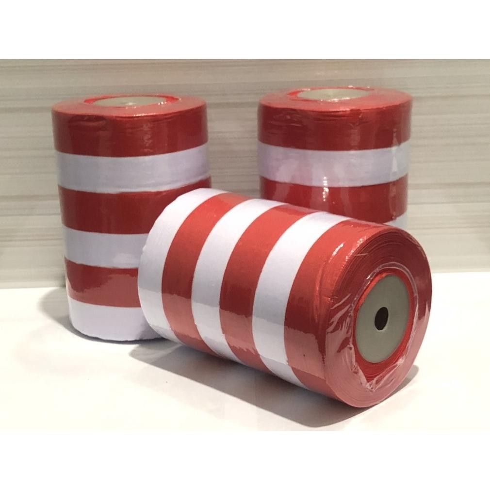 

RTY Pita bendera 2 inch / pita merah putih isi 3 roll TERLARIS
