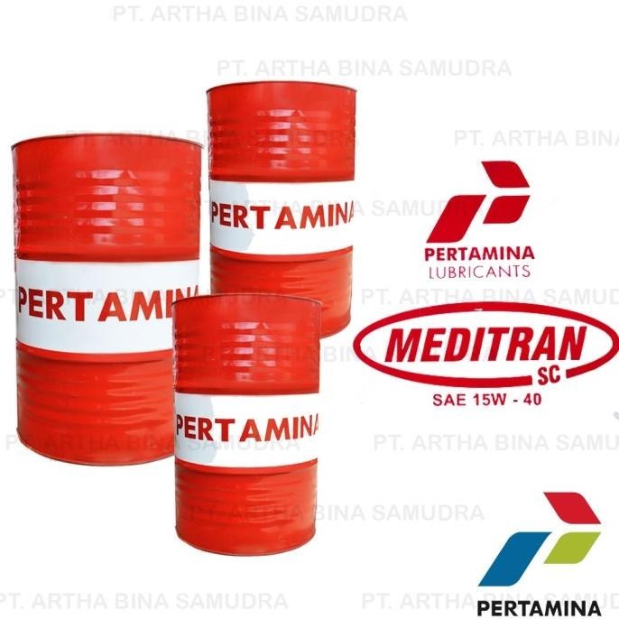 Oli Pertamina Meditran Sc Sae 15W-40 Drum Isi 209 Liter Langsung Kirim