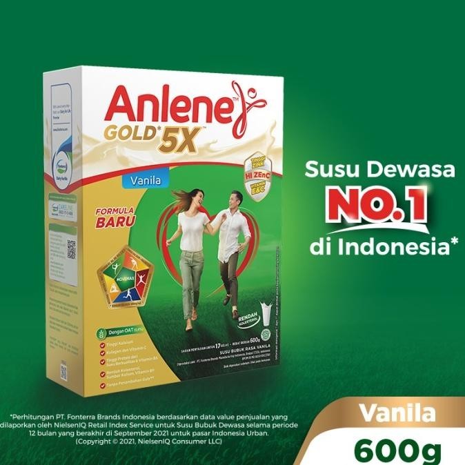 

Anlene Gold 5X Susu Bubuk Dewasa Vanila 600g - Tulang & Sendi KS88